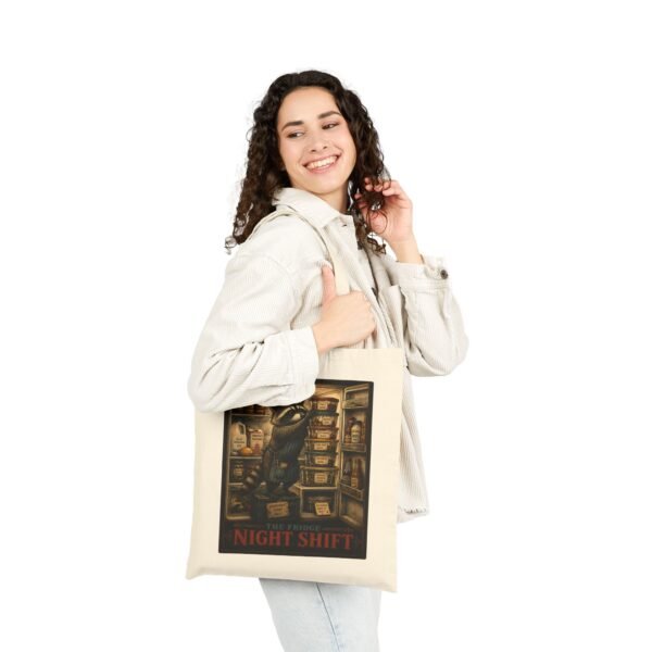 Night Shift Tote Bag — Vintage Pharmacist Apothecary Illustration Cotton Canvas Tote