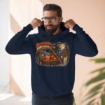 Pumpkin Ferry Keeper Hoodie – Halloween Pumpkin Boat Graphic Hoodie