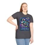Midnight Cache Raid T‑Shirt — Neon Cyber Raccoon Graphic Tee
