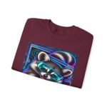 Midnight Cache Raid Sweatshirt — Retro Raccoon Graphic Crewneck