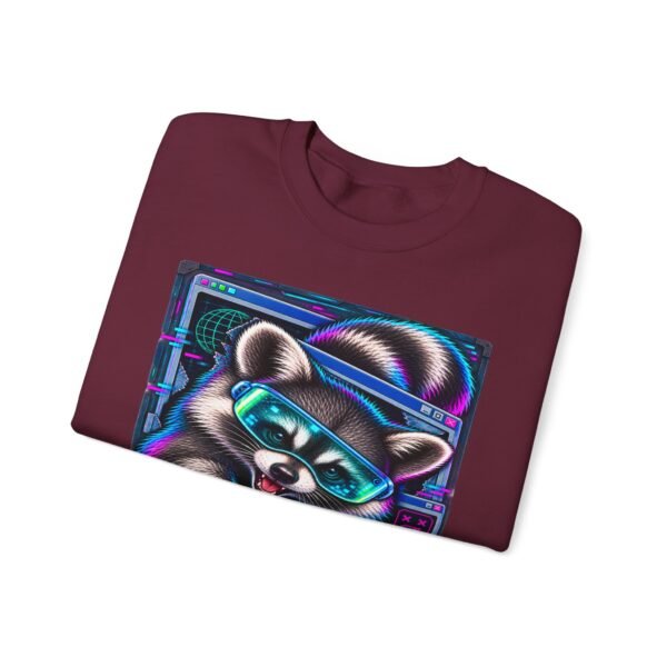 Midnight Cache Raid Sweatshirt — Retro Raccoon Graphic Crewneck