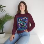 Midnight Cache Raid Sweatshirt — Retro Raccoon Graphic Crewneck