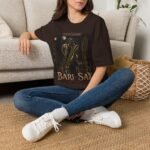Bari-Sax Jazz T-Shirt — Vintage Haunted Jazzman Graphic Tee