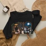 Graveyard Shift Besties Crewneck Sweatshirt — Cute Goth Friendship Graphic