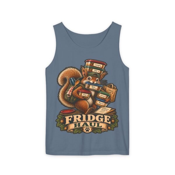 Squirrel Stacking Fridge Haul Tank Top | Vintage Foodie Illustration