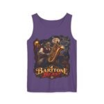 Baritone Beast Tank Top — Vintage Jazz Saxophone Musician Graphic
