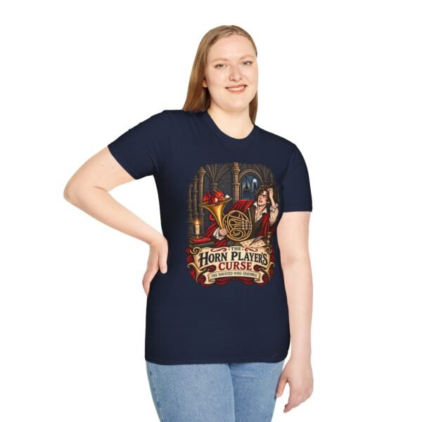 Horn Player's Curse T‑Shirt — Fantasy Bard Humor Tee