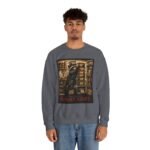 Night Shift Crewneck Sweatshirt — Vintage Bear Night Worker Graphic