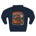 Pumpkin Ferry Keeper Hoodie – Halloween Pumpkin Boat Graphic Hoodie