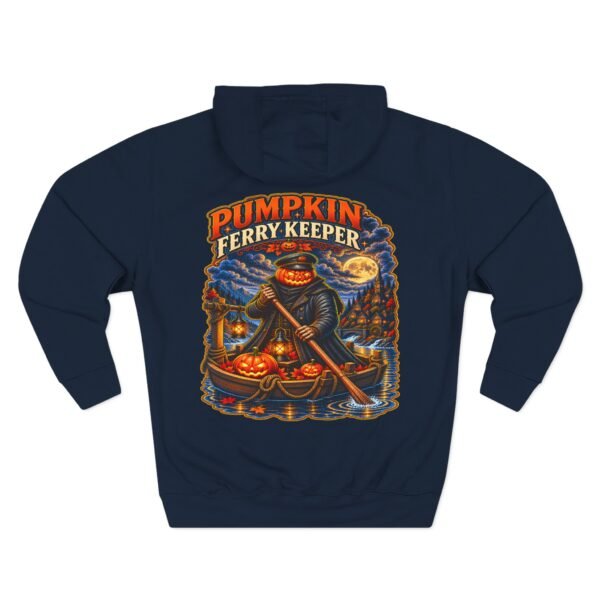 Pumpkin Ferry Keeper Hoodie – Halloween Pumpkin Boat Graphic Hoodie