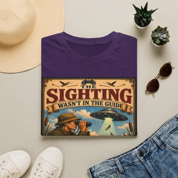 The Sighting Wasn’t in the Guide T-Shirt — Vintage UFO Adventure Tee
