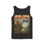 Birdwatching Tank Top — "The Sighting Wasn't in the Guide" Vintage Nature Graphic