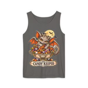 Candy Keeper Bat Tank Top — Cute Halloween Candy Bowl Graphic Tank
