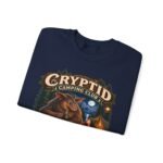 Cryptid Camping Club Sweatshirt — 'We Share the Campsite Now' Cozy Crewneck