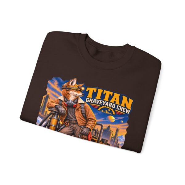 Titan Graveyard Crew Sweatshirt — Construction Equipment & Operator Graphic Crewneck