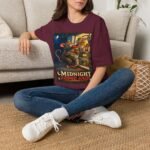 Midnight Fridge Raid T-Shirt — Cute Mouse Illustration