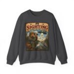 Birdwatching Crewneck Sweatshirt — “The Sighting Wasn’t in the Guide” Vintage Nature Graphic