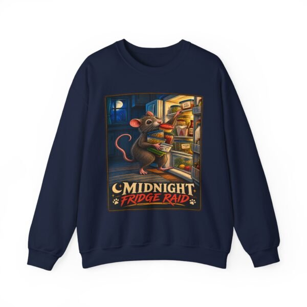 Sweatshirt — “Midnight Fridge Raid” Rat Graphic Crewneck