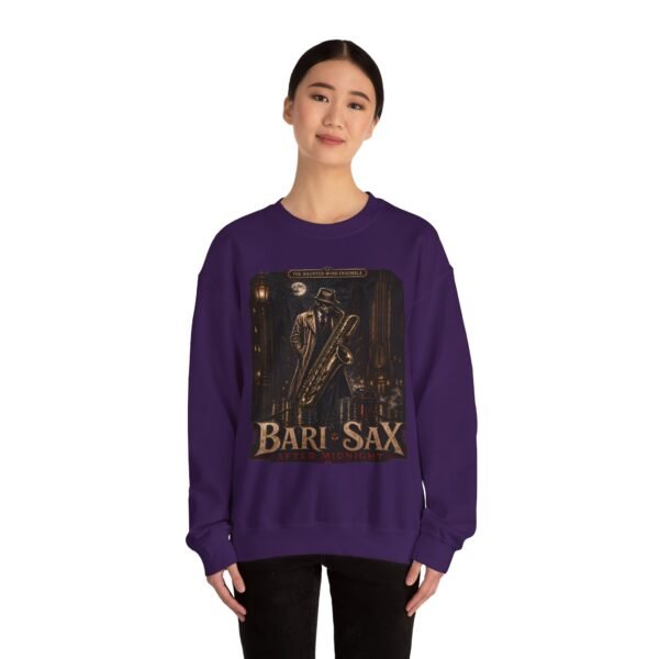 Bari-Sax Vintage Jazz Crewneck Sweatshirt