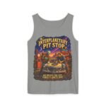 Interplanetary Pit Stop Tank Top — Retro Space Road Trip Graphic