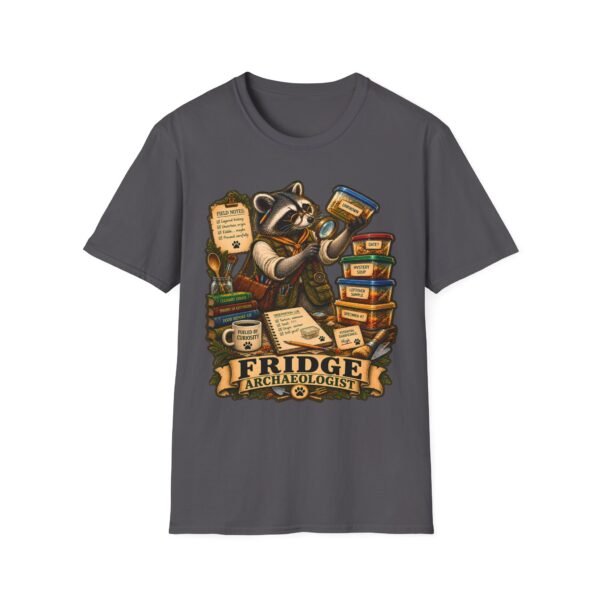 Fridge Archaeologist T-Shirt — Cute Raccoon Foodie Kitchen Tee