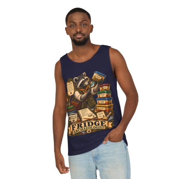 Fridge Archaeologist Tank Top — Funny Raccoon Foodie Graphic Tank