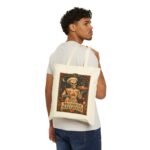 Moonrise Bakehouse Tote Bag — Halloween Skeleton Baker Canvas Grocery Tote