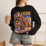 Titan Graveyard Crew Sweatshirt — Construction Equipment & Operator Graphic Crewneck