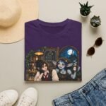 Graveyard Shift Besties T-Shirt — Cute Gothic Coffee Shop Goth Tee