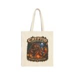 Cryptid Camping Club Canvas Tote — 'We Share The Campsite Now' Eco Grocery Bag
