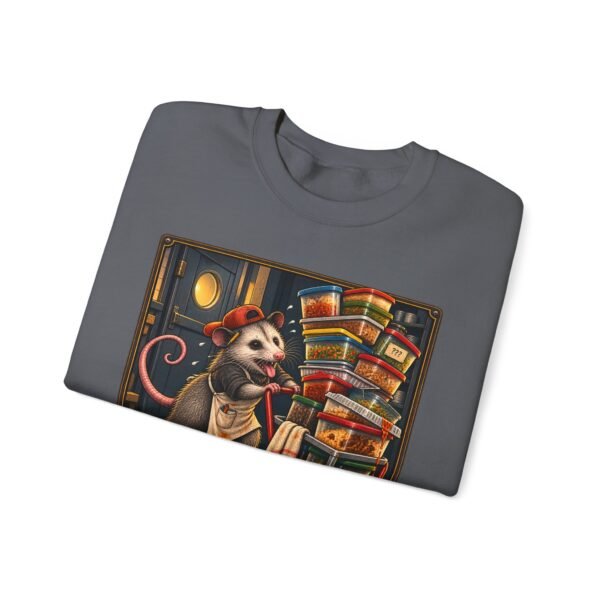 Fridge Freight Crewneck Sweatshirt — Cute Possum Delivery Vintage Poster