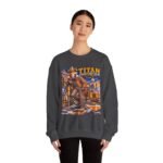 Titan Graveyard Crew Sweatshirt — Construction Equipment & Operator Graphic Crewneck