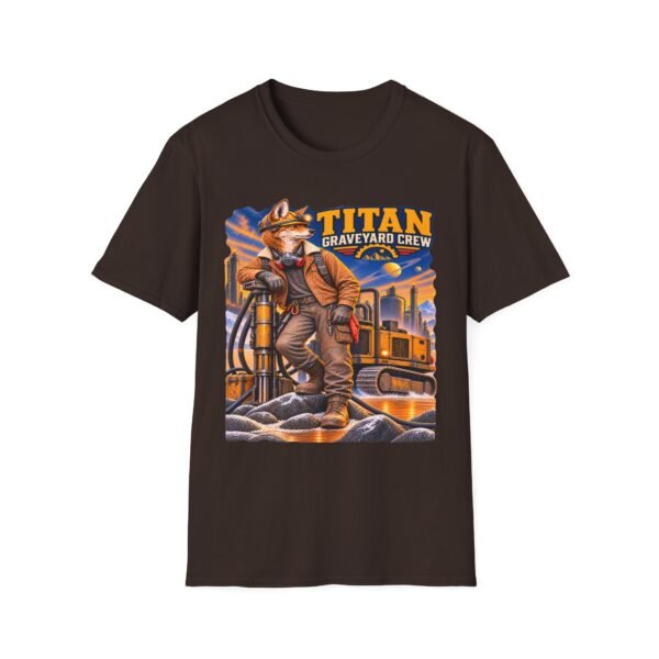Titan Graveyard Crew T-Shirt — Retro Fox Pilot Graphic Tee