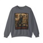 Night Shift Crewneck Sweatshirt — Vintage Bear Night Worker Graphic