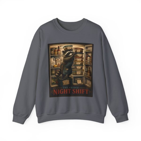 Night Shift Crewneck Sweatshirt — Vintage Bear Night Worker Graphic