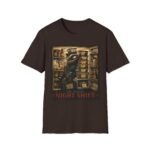 Night Shift Raccoon T-Shirt — Vintage Animal Illustration Tee