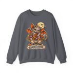 Candy Keeper Sweatshirt — Cute Bat Cat Halloween Crewneck