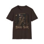 Bari-Sax Jazz T-Shirt — Vintage Haunted Jazzman Graphic Tee