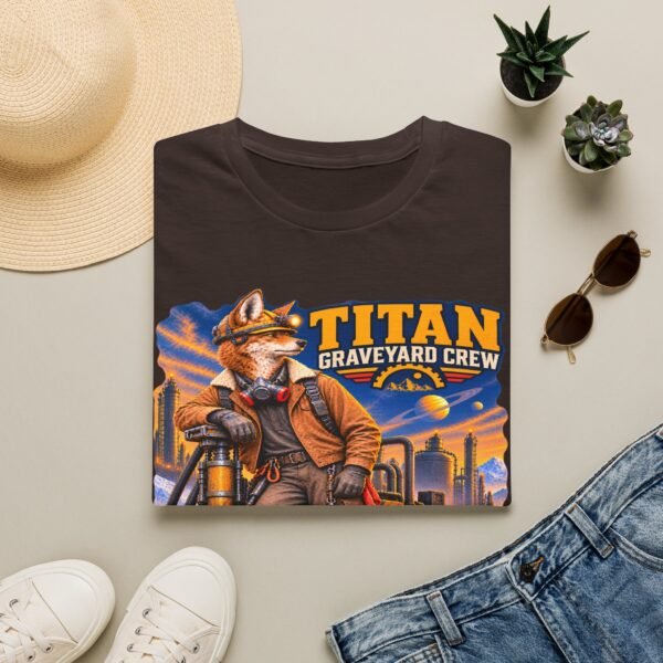 Titan Graveyard Crew T-Shirt — Retro Fox Pilot Graphic Tee