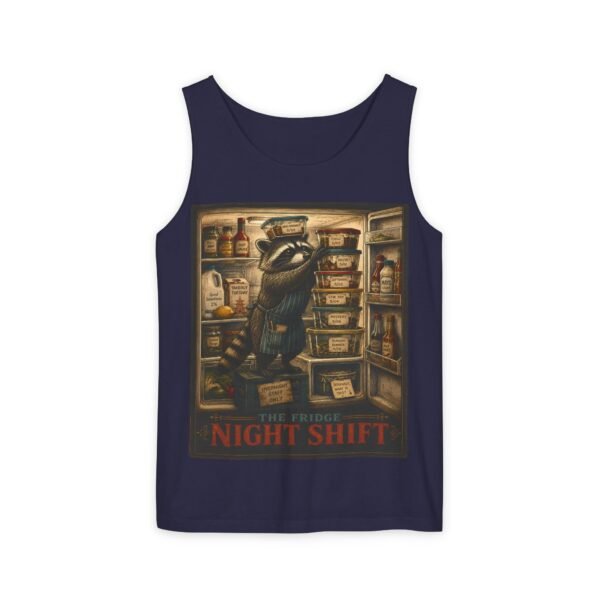 Night Shift Tank Top — Vintage Grocery Stocker Graphic Tank