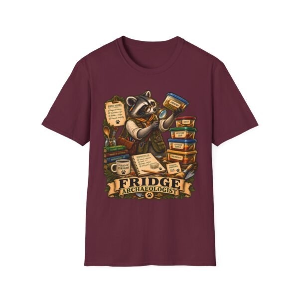 Fridge Archaeologist T-Shirt — Cute Raccoon Foodie Kitchen Tee