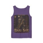 Bari-Sax Vintage Jazz Tank Top — Retro Saxophonist Graphic Music Tee