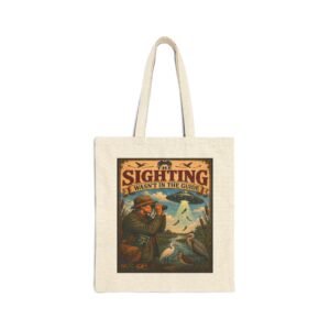 Birdwatching Tote Bag – "The Sighting Wasn't In the Guide" Vintage Nature Canvas Tote