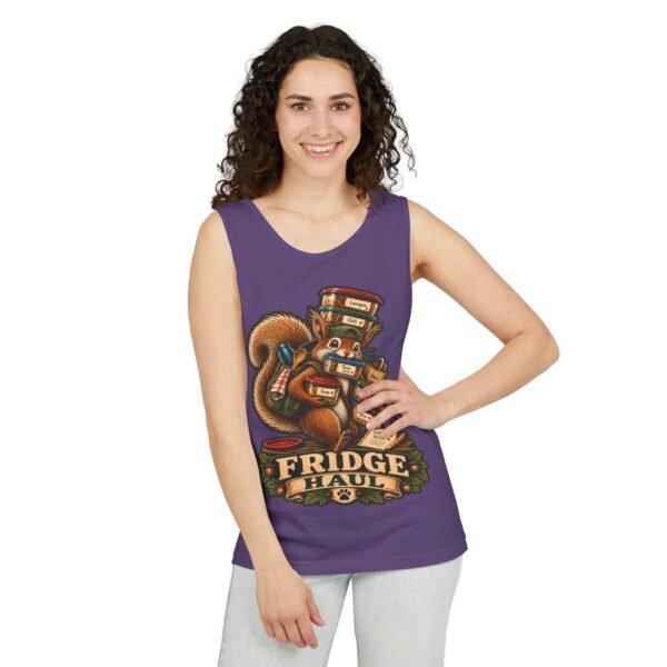 Squirrel Stacking Fridge Haul Tank Top | Vintage Foodie Illustration