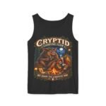 Cryptid Camping Club Tank Top — "We Share the Campsite Now" Graphic Tank