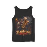 Baritone Beast Tank Top — Vintage Jazz Saxophone Musician Graphic