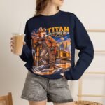 Titan Graveyard Crew Sweatshirt — Construction Equipment & Operator Graphic Crewneck
