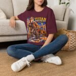 Titan Graveyard Crew T-Shirt — Retro Fox Pilot Graphic Tee