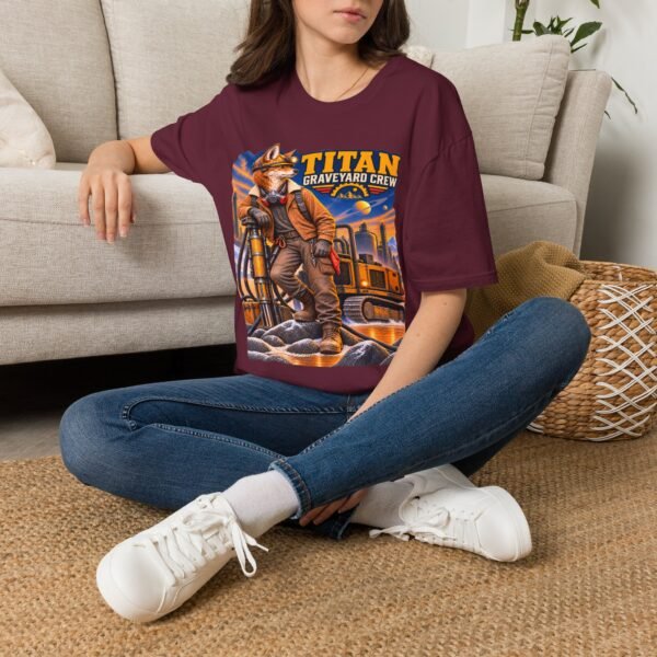 Titan Graveyard Crew T-Shirt — Retro Fox Pilot Graphic Tee