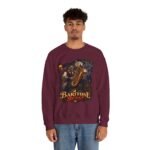 Baritone Beast Sweatshirt — Retro Jazz Saxophone Graphic Crewneck